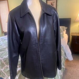 Eddie Bauer Classic Black Leather Jacket